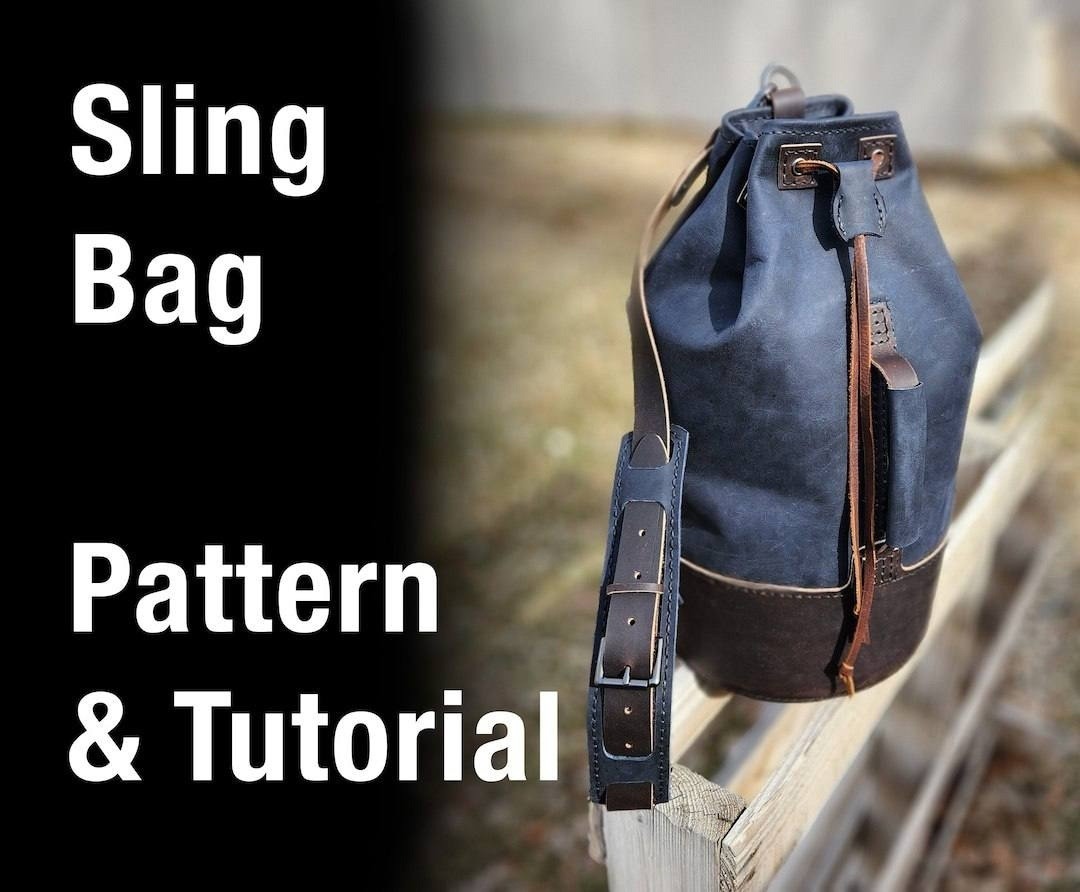 Выкройка кожаная сумка Sling bag/Duffel Bag